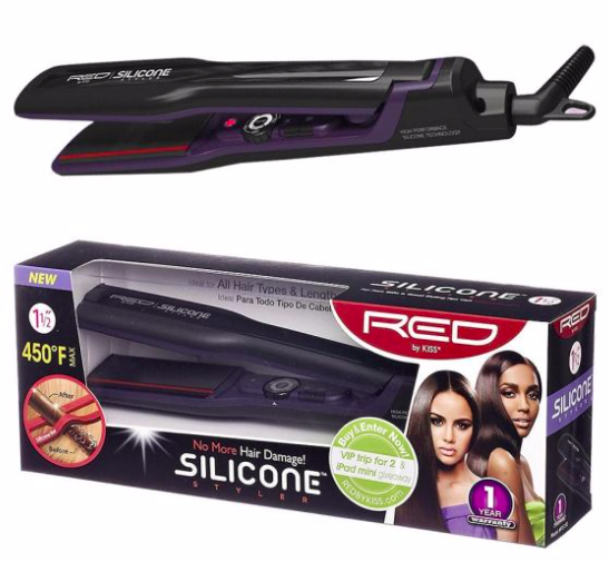 Red by Kiss Silicone Styler 1 1/2" Flat Iron FIS150