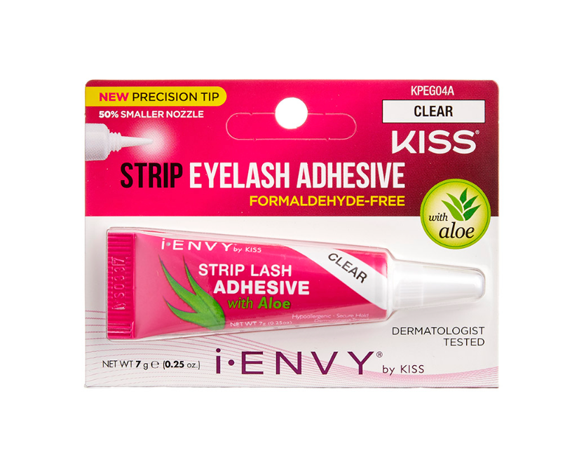 Kiss i•ENVY Strip Eyelash Adhesive with Aloe - Clear #KPEG04A