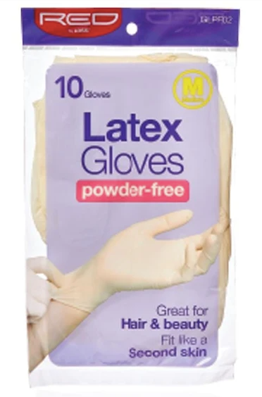 Red By Kiss Latex Gloves Powder-Free 10ct