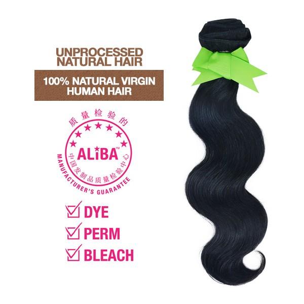 Aliba 100% Natural Virgin Human Hair Brazilian Bundle - Body Wave