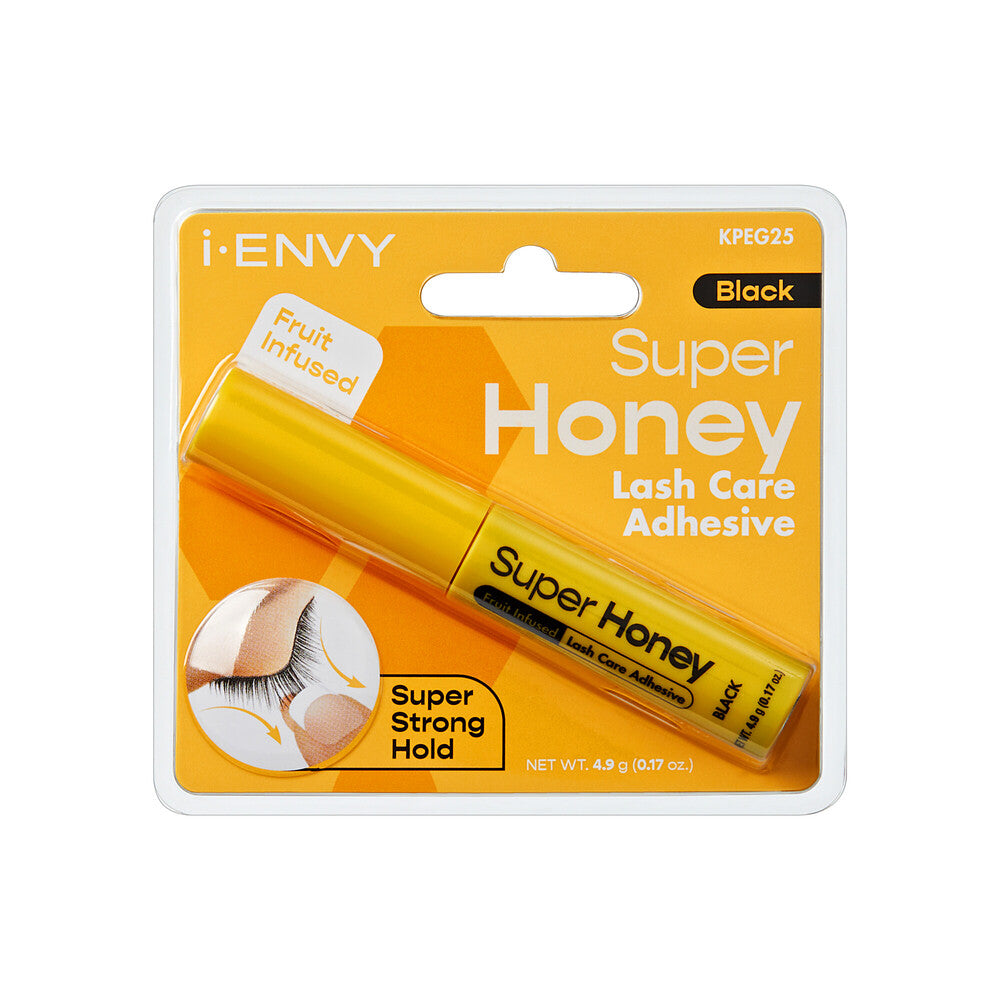 iENVY Super Strong Hold - Super Honey - Lash Care Adhesive - BLACK #KPEG25 0.17 oz (4.9 g)