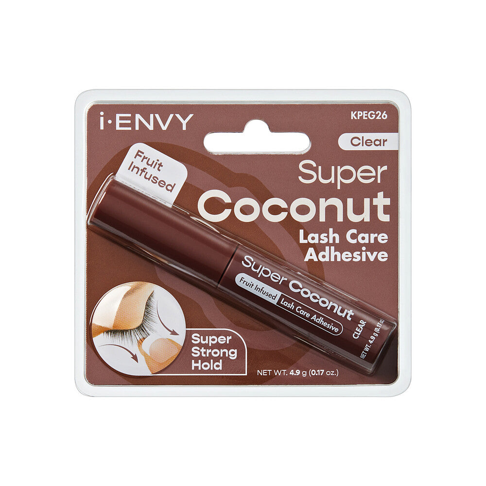 iENVY Super Strong Hold - Super Coconut - Lash Care Adhesive - CLEAR #KPEG26 0.17 oz (4.9 g)