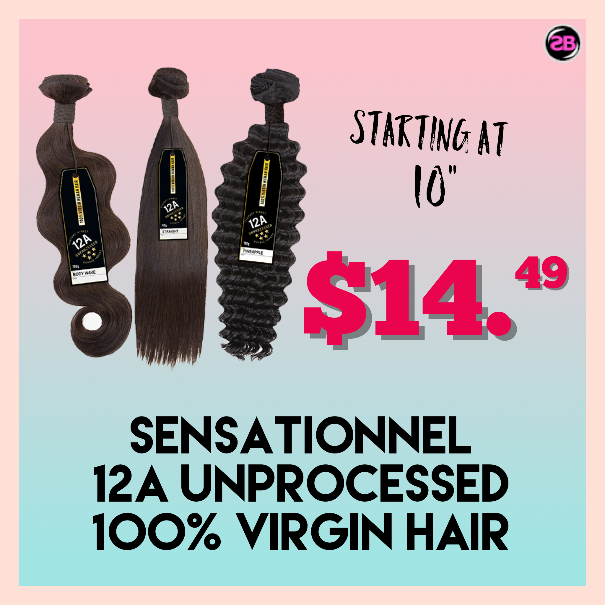 Bijoux Hair Soprano Brazilian Wet & Wavy 4 bundles + 4x4 Closure
