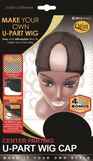 Qfitt Center Parting U-Part Wig Cap #5013 Black