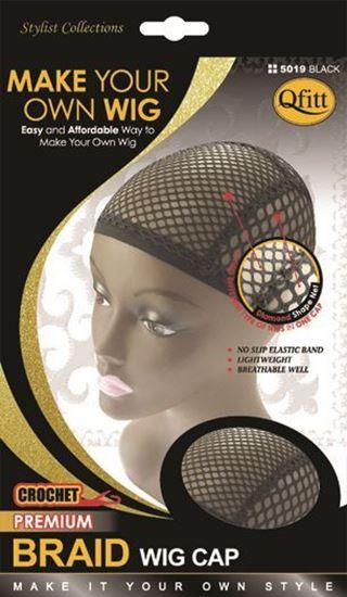 Qfitt Premium Braid Wig Cap #5019 Black