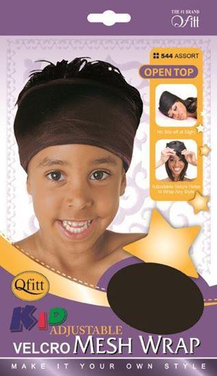 Qfitt Open Top Kid Adjustable Velcro Mesh Wrap #544 Assort