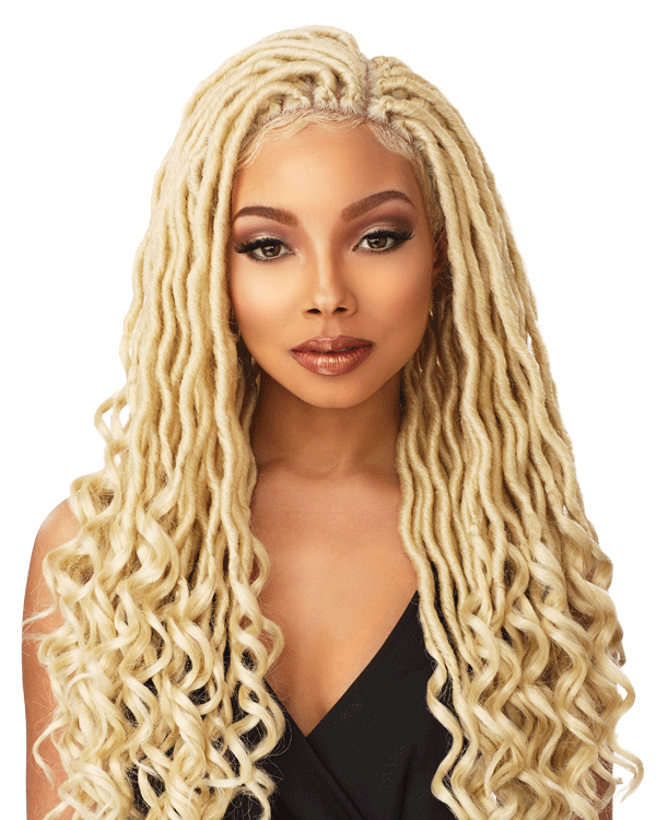 Sensationnel Cloud 9 Synthetic Hair 4x4 Multi Parting Swiss Lace Wig - Goddess Locs