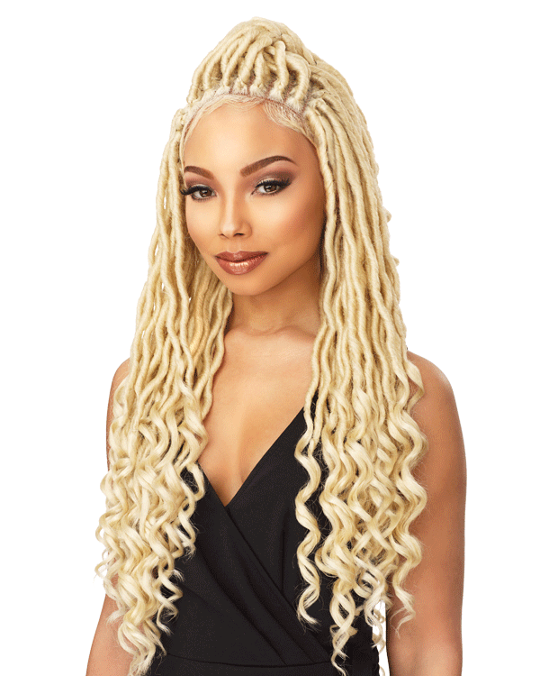 Sensationnel Cloud 9 Synthetic Hair 4x4 Multi Parting Swiss Lace Wig - Goddess Locs