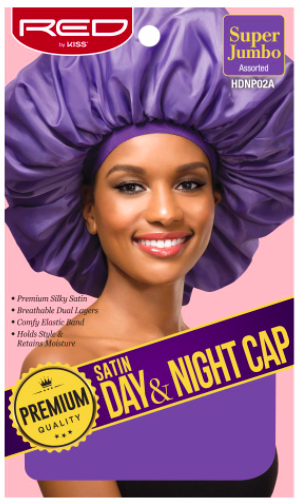 Red by Kiss Super Jumbo Satin Day&Night Cap #HDNP02A Assorted