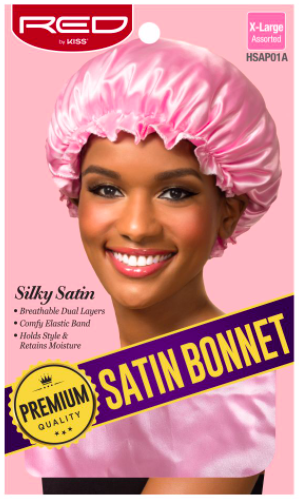Red by Kiss X-Large Satin Bonnet #HSAP01A Assorted