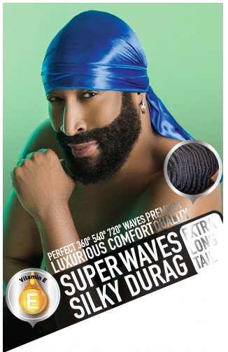 Silky Crown Durag for Men Waves