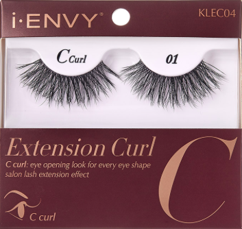 Kiss i•ENVY Extension Curl Collection Eyelashes - C Curl
