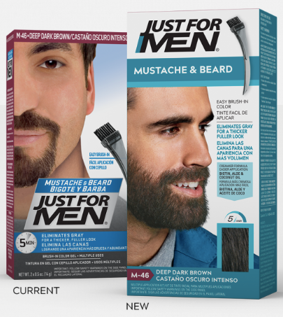 Just For Men Brush-In Color Gel, Mustache & Beard, Jet Black M-60