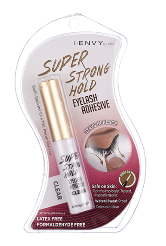 Kiss i•ENVY Super Strong Hold Eyelash Adhesive - Clear #KPEG06