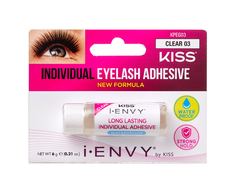 Kiss i•ENVY Individual Eyelash Adhesive - Clear #KPEG03