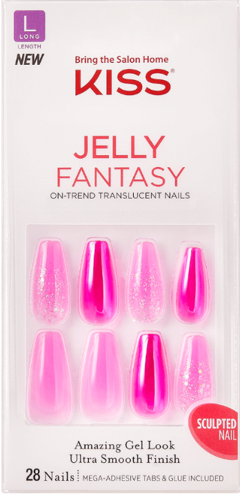 KISS Jelly Fantasy 28 Nails - Jelly Baby #KGFJ02