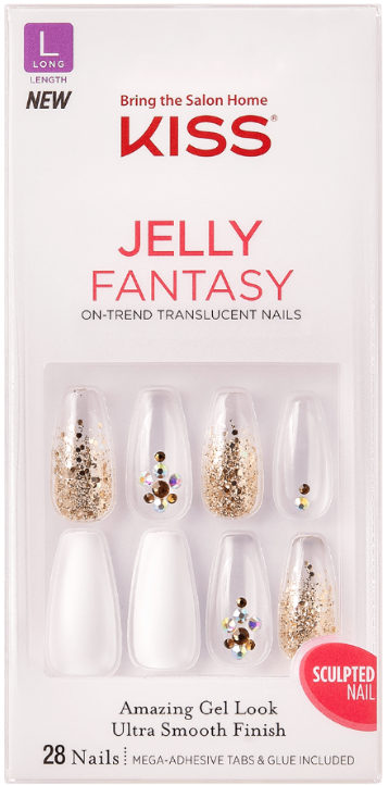 KISS Jelly Fantasy 28 Nails - Jelly Pop #KGFJ03