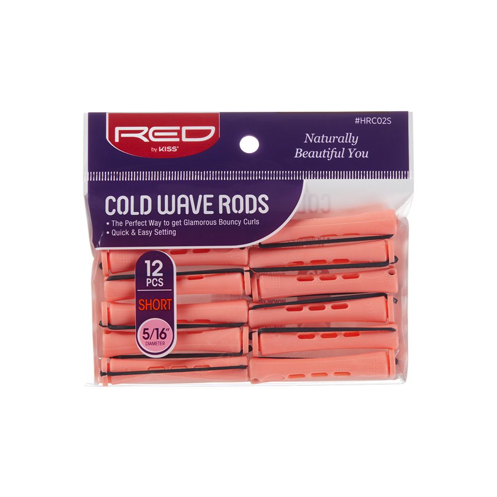 Red by Kiss Cold Wave Rods Short 12pcs 5/16" Pink #HRC02S