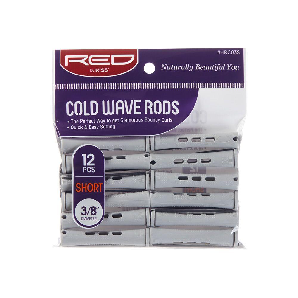 Red by Kiss Cold Wave Rods Short 12pcs 3/8" Gray #HRC03S