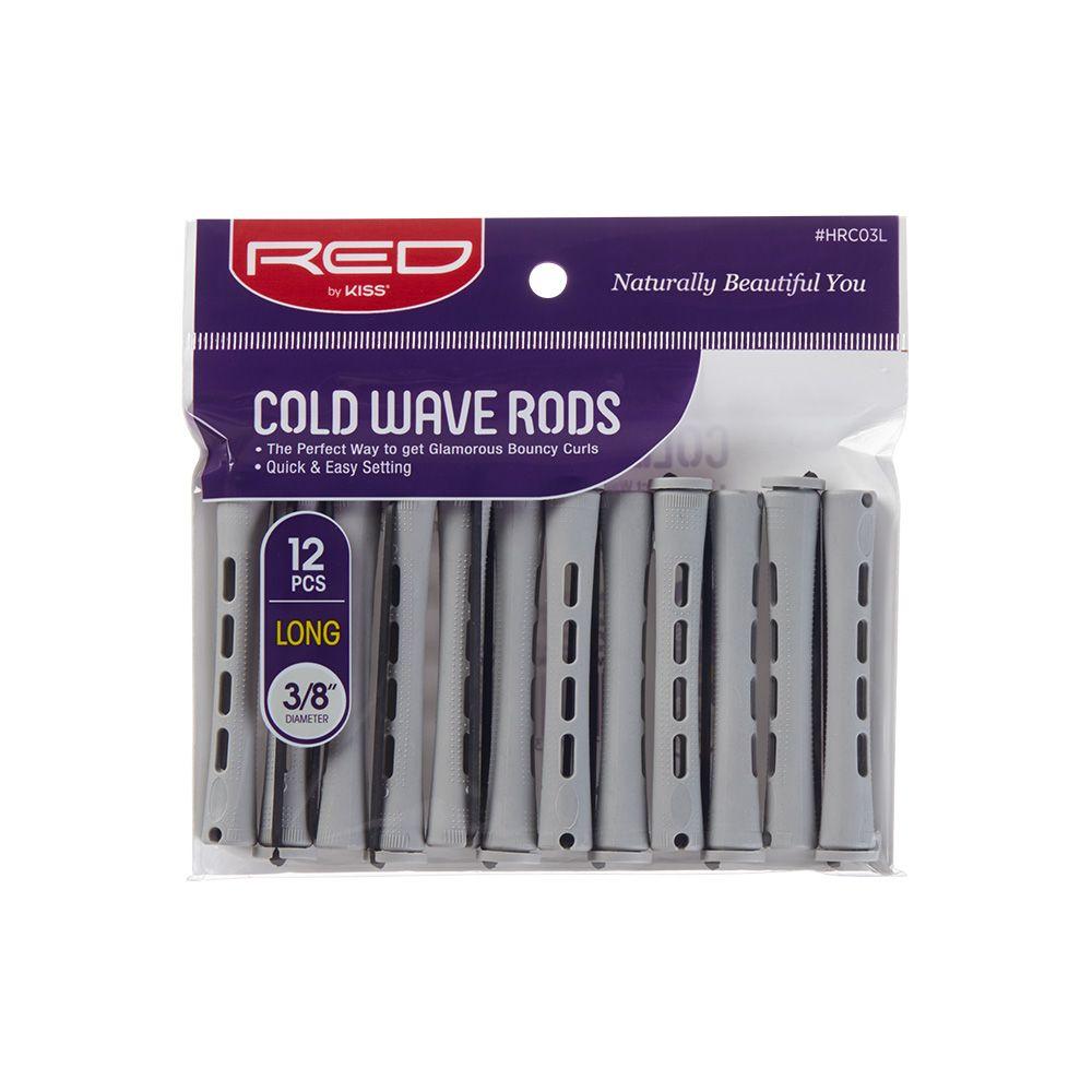 Red by Kiss Cold Wave Rods Long 12pcs 3/8" Gray #HRC03L
