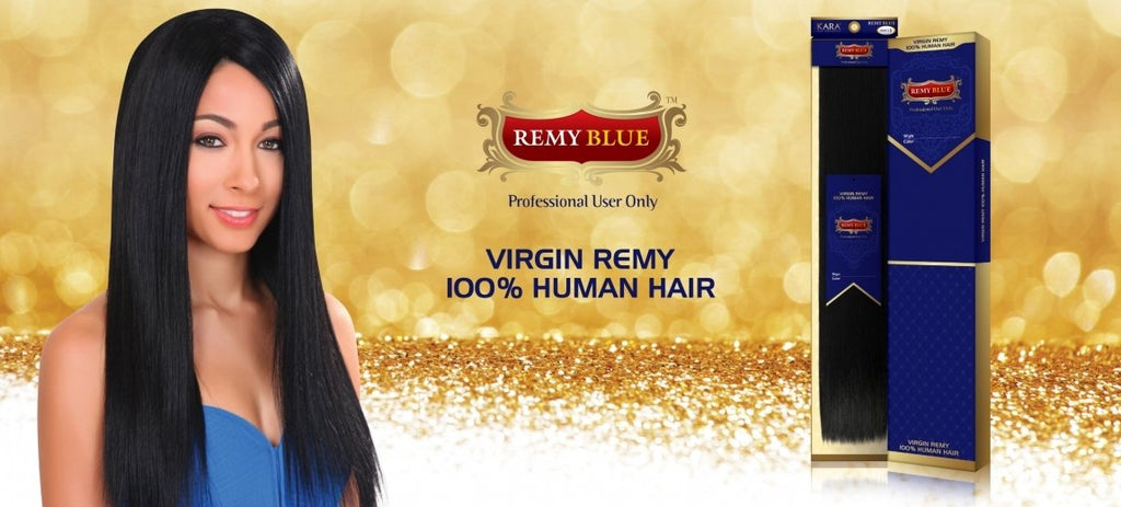 Kara Remy Blue 100% Human Hair Yaki