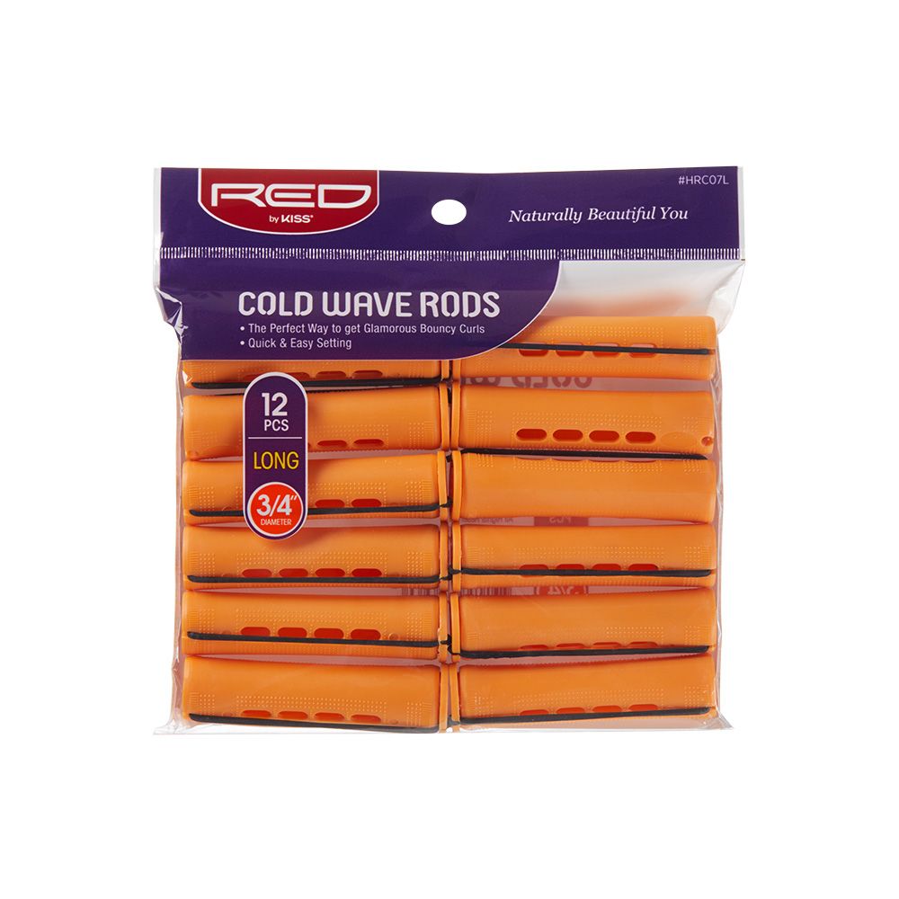 Red by Kiss Cold Wave Rods Long 12pcs 3/4" Orange #HRC07L