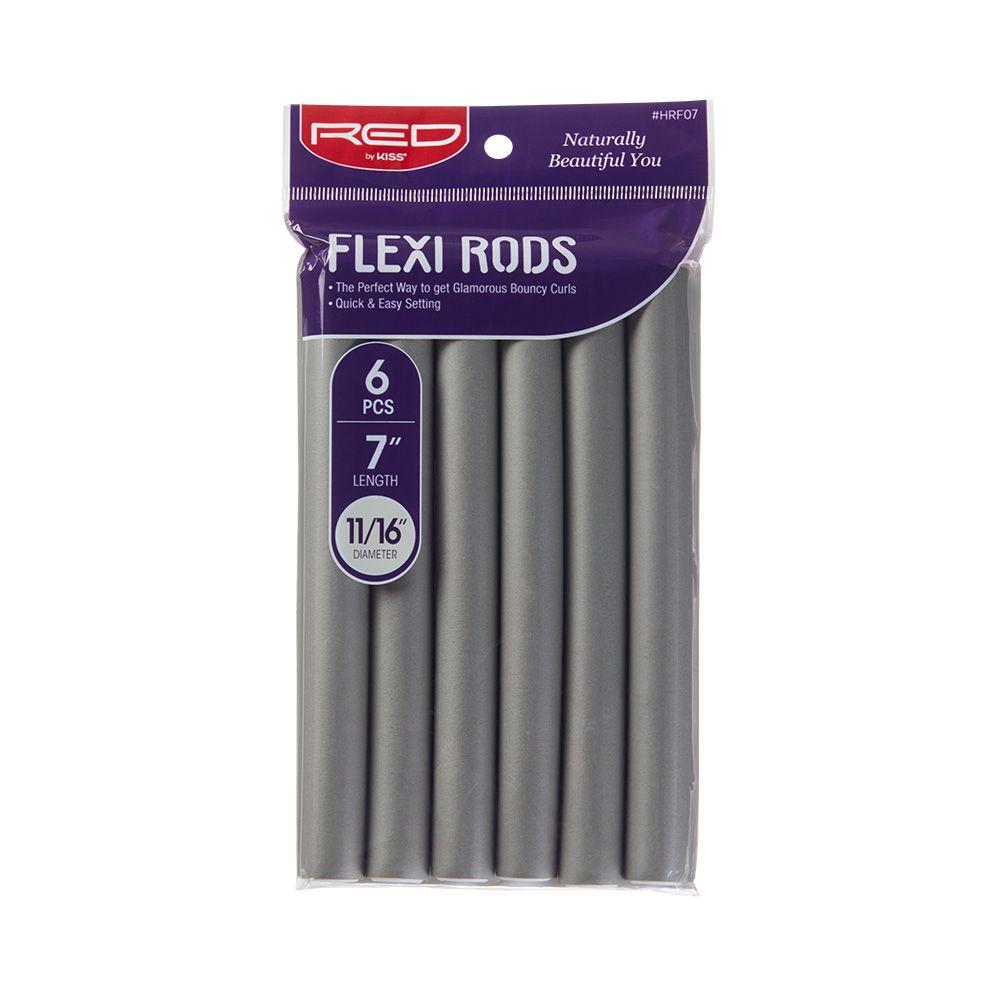 Red by Kiss Flexi Rods 6pcs 7",11/16" Gray #HRF07