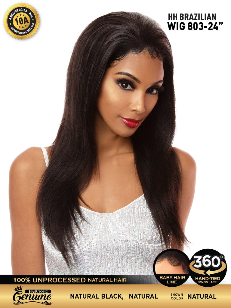 Hair Topic Genuine 10A HH Brazilian Lace 360 Wig 803-24"