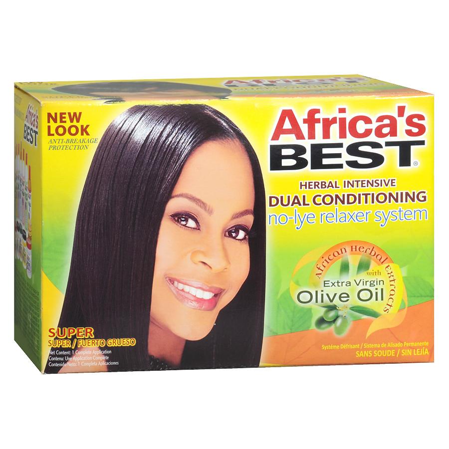 Africa's Best Herbal Intensive Dual Conditioning No-Lye Relaxer System - Super