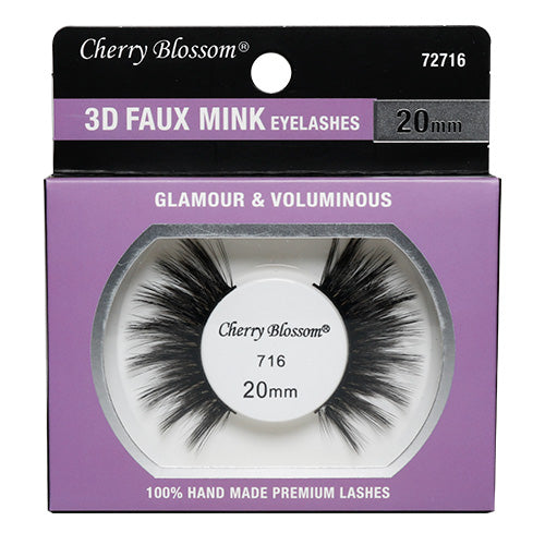 Cherry Blossom 20mm 3D Collection Faux Mink Eyelash – Super