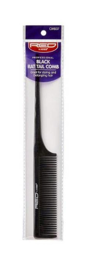 Red by Kiss Professional Black Rat Tail Comb #CMB37