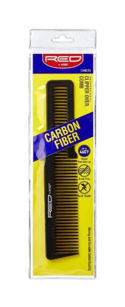 Red by Kiss Professional Carbon Fiber Clipper Over Comb #CMB39