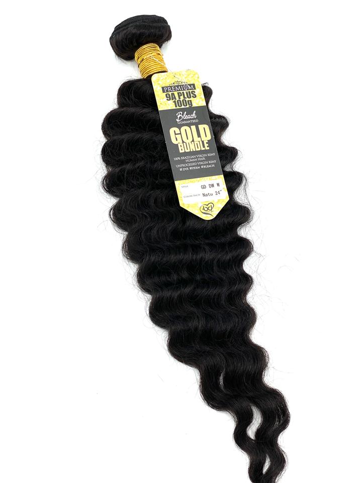 Beautiful Day Gold Bundle 100% Brazilian Virgin Remy Hair - Deep Wave