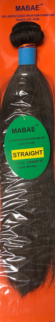 Mabae 13A 100% Unprocessed Virgin Hair - Straight