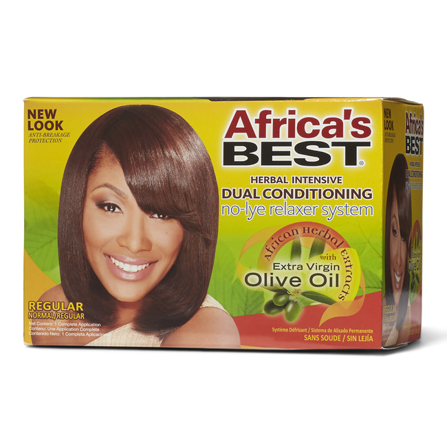 Africa's Best Herbal Intensive Dual Conditioning No-Lye Relaxer System - Regular