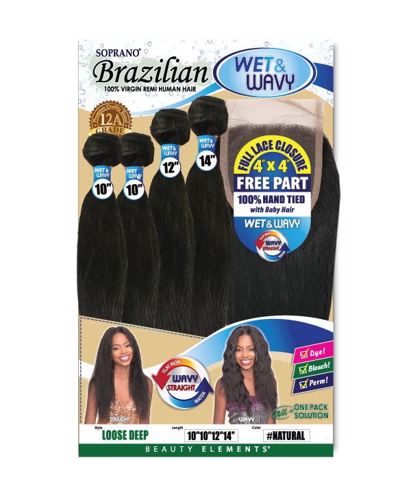 GREEN DEEP SOPRANO Brazilian Virgin Remi Hair Bundle - Beauty Elements