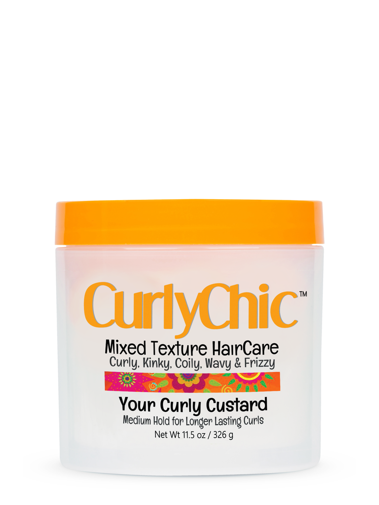 CurlyChic Your Curly Custard Medium Hold For Longer Lasting Curls 11.5oz