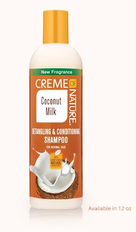 Creme Of Nature Certified Natural Coconut Milk Detangling & Conditioning Shampoo 12oz