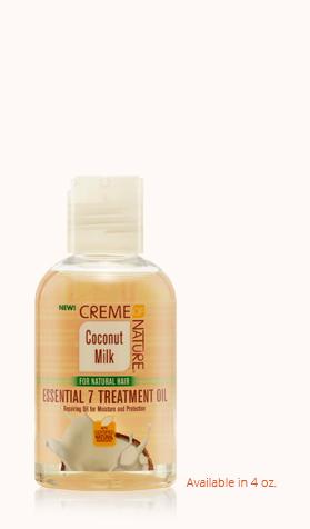Creme Of Nature Certified Natural Coconut Milk Essential 7 Treatment Oil 4oz