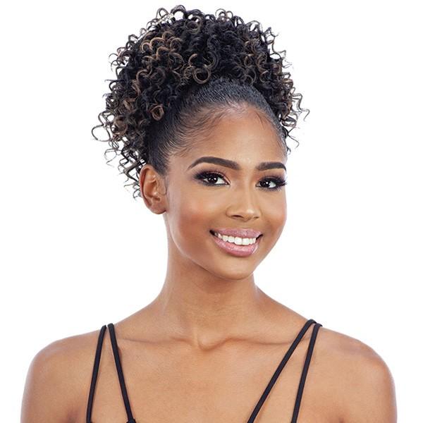 Mayde Beauty Synthetic Drawstring Ponytail and Bang LOLLY DOLLIES Super Sisters Beauty