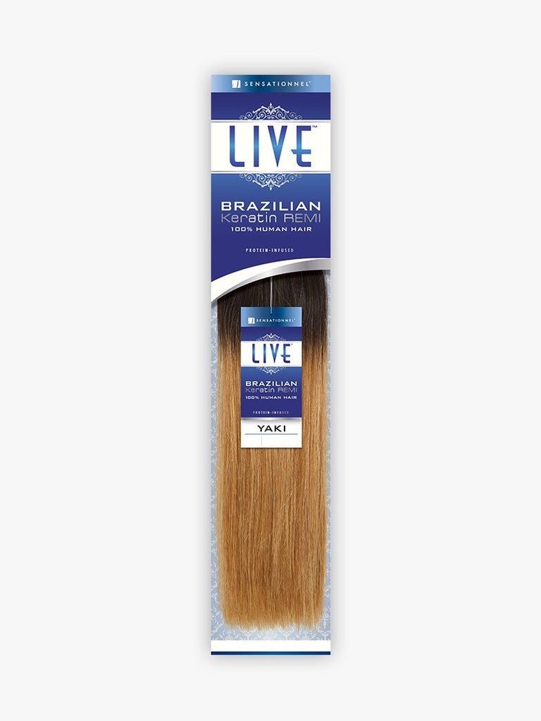Sensationnel LIVE 100% Human Hair Keratin Remi Brazilian Yaki