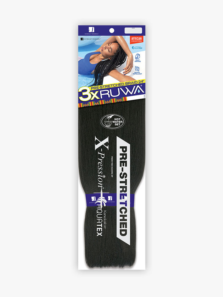 [BOX DEAL] 70 Packs - Sensationnel 3X Ruwa 24" Pre-Stretched Braid
