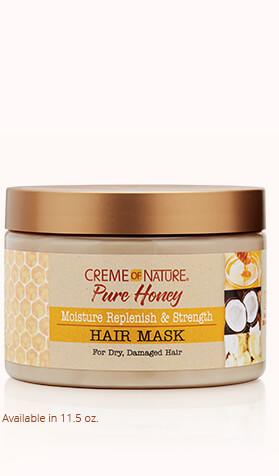 Creme Of Nature Pure Honey Moisture Replenish & Strength Hair Mask 11.5oz