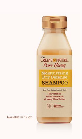 Creme Of Nature Pure Honey Moisturizing Dry Defense Shampoo 12oz