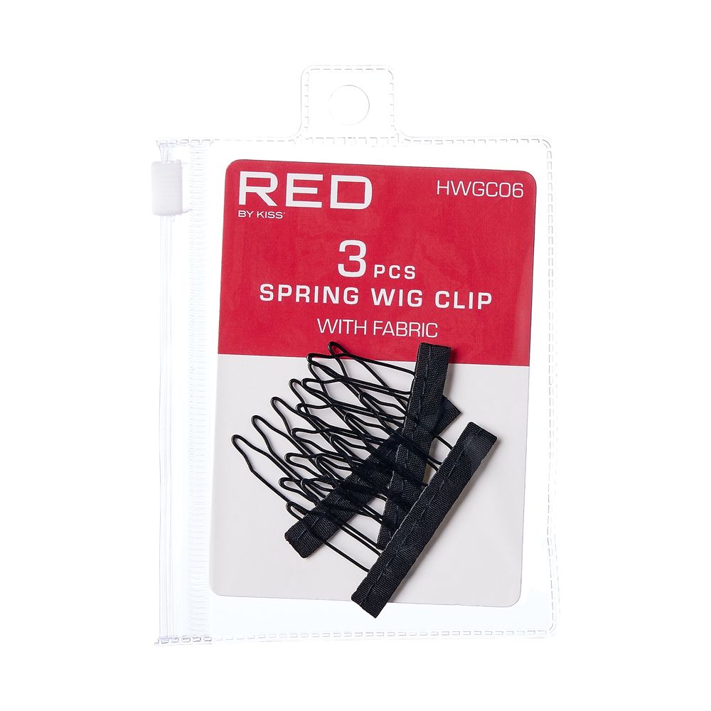 Red by Kiss Red Spring Wig Clips with Fabric (HWGC06)