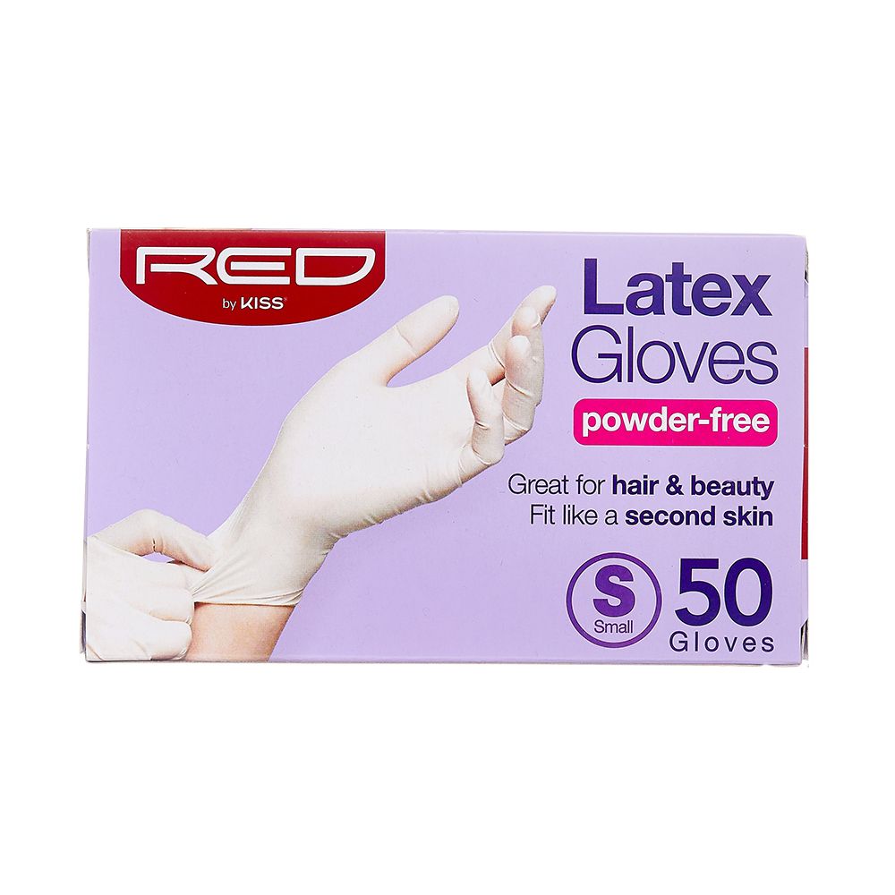 Red By Kiss Latex Gloves Powder-Free 50ct