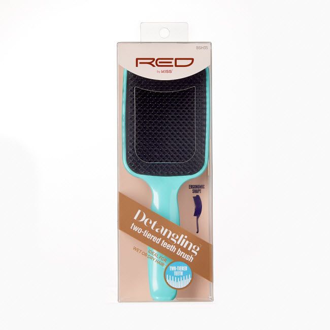 Red by Kiss Detangling Two-Tiered Teeth Brush #BSH35