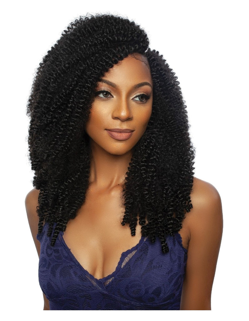 Pre-Loop Island Twist 3Pcs Prestretched Hair 16 Inch Afro Curly