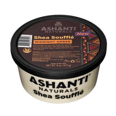 Ashanti Naturals 100% Whipped Shea Souffle 8oz - Midnight Amber