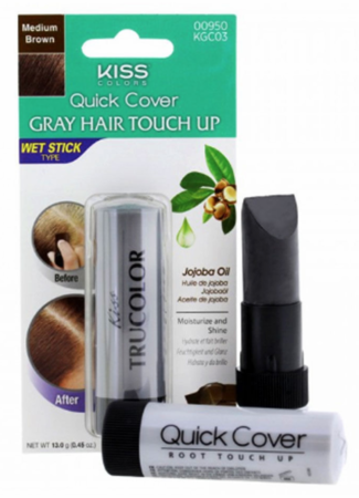 Kiss Quick Cover Gray Hair Touch Up Wet Stick